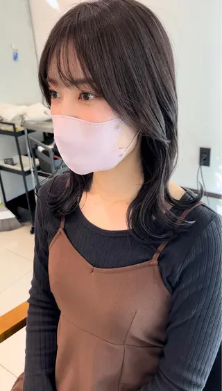 ミディアム カラー 手塚 亮汰のヘアスタイル