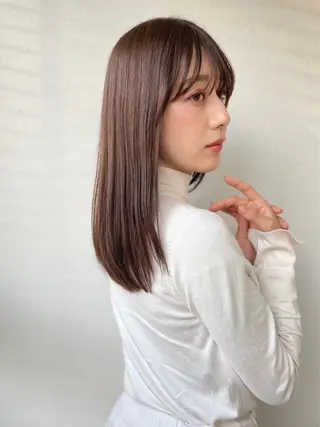 ロング カラー パーマ 似合わせ✨透明感🫧 佐藤優斗のヘアスタイル