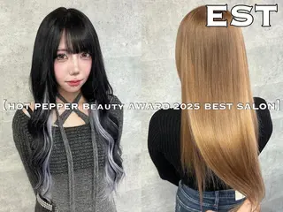 ロング メンズ ヘアアレンジ カラー M. KANAのヘアスタイル