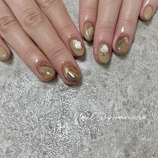 ショート カラー ヘアアレンジ ネイル マツエク・マツパ 松井 亜由美のネイルデザイン