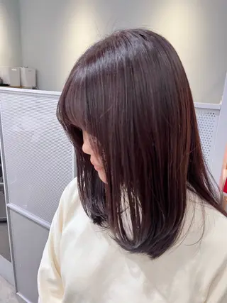 ミディアム カラー -みつま はるな-のヘアスタイル