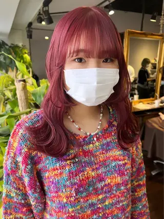 ミディアム カラー ハイトーン/ボブ 🎀sonokaのヘアスタイル