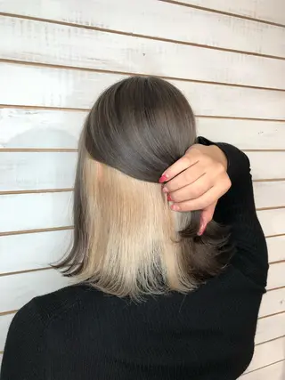 ミディアム カラー 🧡艶髪ちゅるん髪 🫧🧡YUKI❄️のヘアスタイル