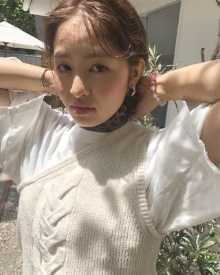 ショート カラー ヘアアレンジ 早瀬裕之 パーマのヘアスタイル