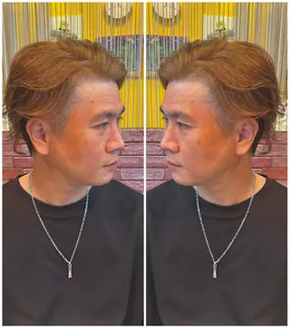 ショート カラー メンズ 谷口 瑠南のヘアスタイル