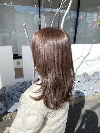 カラー 🍎韓国カラー licoris寛菜のヘアスタイル