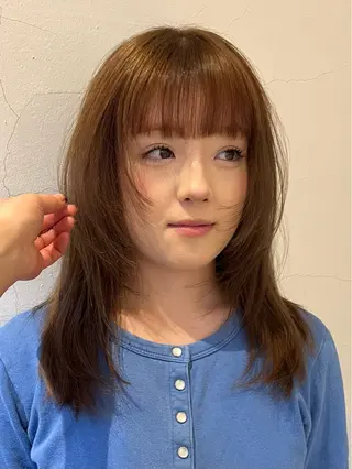 セミロング 似合わせカラー🪩 SAYA 👗のヘアスタイル