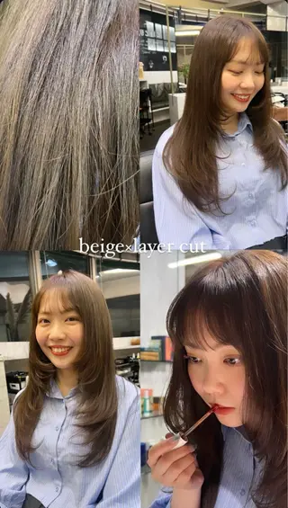 ロング カラー 松井美樹/似合わせ ガーリー・韓国のヘアスタイル