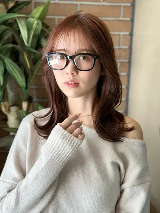 ミディアム 🔥コテ巻き風 ボブパーマ🔥のヘアスタイル