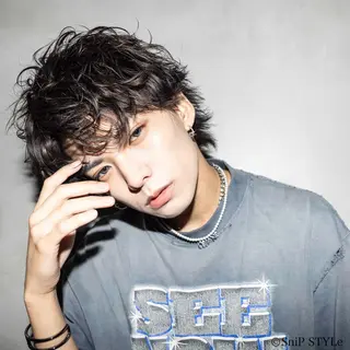 ショート パーマ メンズ dot.グループ指名 No.1橋本滉太のヘアスタイル