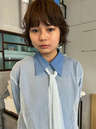 ミディアム ORe'S HAIR BE　GLaDまなみのヘアスタイル