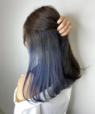 セミロング 手島 カミラのヘアスタイル