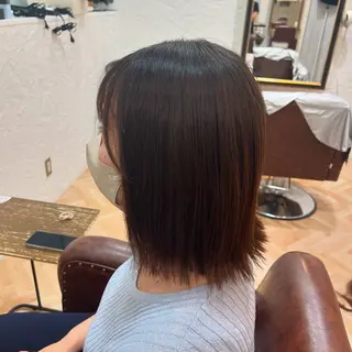 ミディアム 佐藤 あんなのヘアスタイル