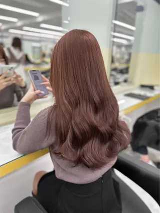 ロング カラー ヘアアレンジ 巻きラク♡レイヤー 🦢こころのヘアスタイル