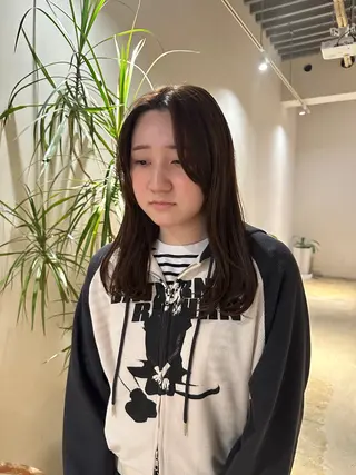 セミロング あゆみ︎︎✮／ 暖色カラー／レイヤーのヘアスタイル