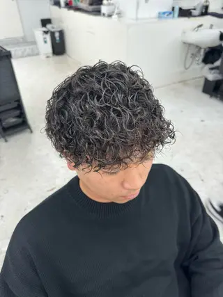 パーマ メンズ 柏メンズカットパーマ NO.1タイチのヘアスタイル