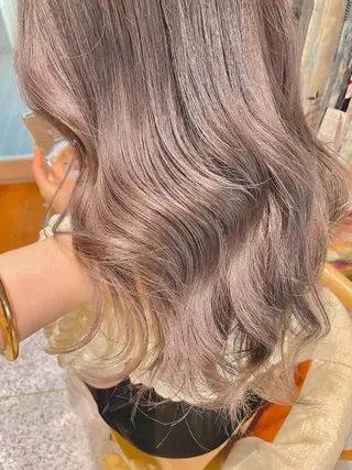セミロング カラー ヘアアレンジ トレンドレイヤー カット/mihoのヘアスタイル