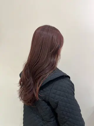 ロング カラー ハイトーン/ 赤み消し/カナのヘアスタイル