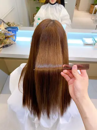 ロング パーマ 艶髪と透明感を ‼️/若林のヘアスタイル