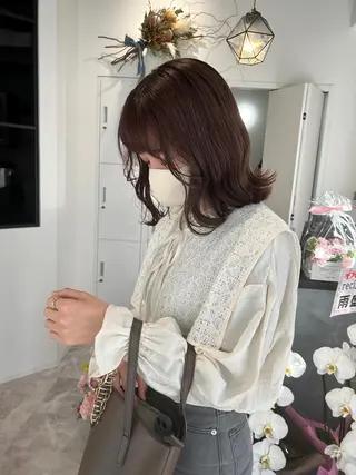 カラー 河野いずみ レイヤー/ボブ 🤍のヘアスタイル