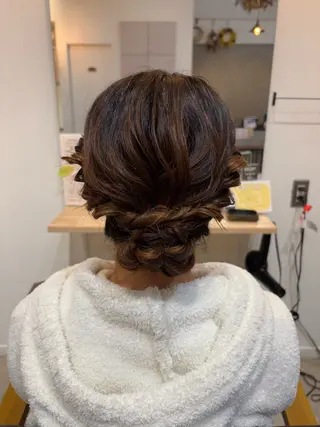 ミディアム ヘアアレンジ 南雲 由麻のヘアスタイル