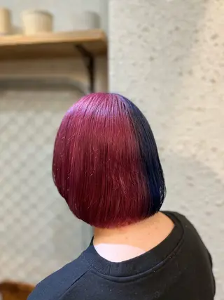 ショート カラー ヘアアレンジ ボブ×艶カラー 特化・リクト💥のヘアスタイル