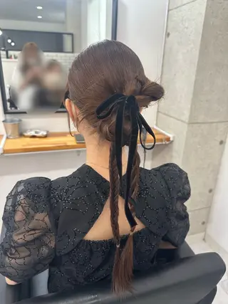 ヘアアレンジ ヘアセット🎀透明感 カラーHiROEのヘアスタイル
