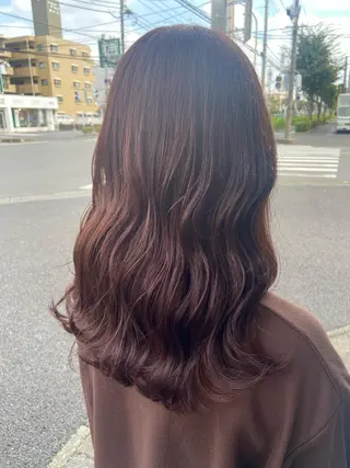 セミロング ハラダ ヒナミのヘアスタイル