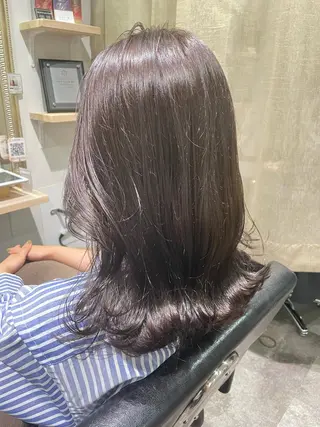 カラー ayaka 縮毛矯正レイヤーのヘアスタイル