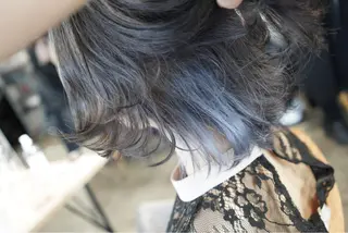 ミディアム カラー ハイトーン/レイヤー /ケアブリーチ石川治のヘアスタイル