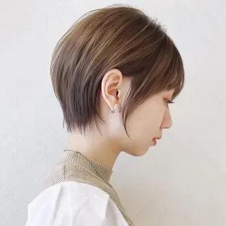 ショート カラー 🌟モテ髪ショート 🌟店長 津賀涼のヘアスタイル