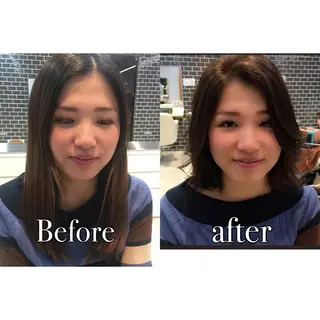 ショート カラー 中村 美穂のヘアスタイル