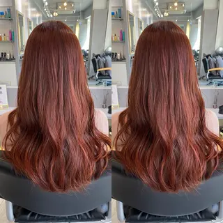ロング カラー 縮毛矯正×ボブ💎 髪質改善/木下のヘアスタイル