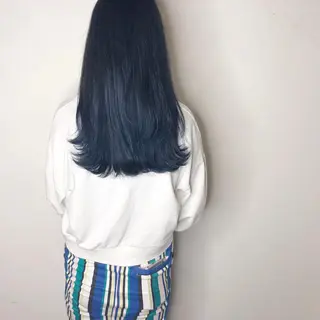ロング カラー カラーモデル募集中 美容室ハピスのヘアスタイル