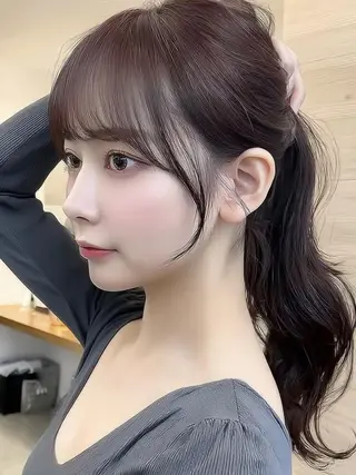 セミロング 縮毛・髪質改善🩰 mai🐰ྀི🤍のヘアスタイル