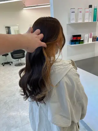 セミロング カラー トレンドレイヤー No.1/KOHEIのヘアスタイル
