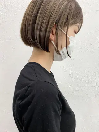 ショート カラー 🧸艶々韓国ヘア 🧁mizunaのヘアスタイル
