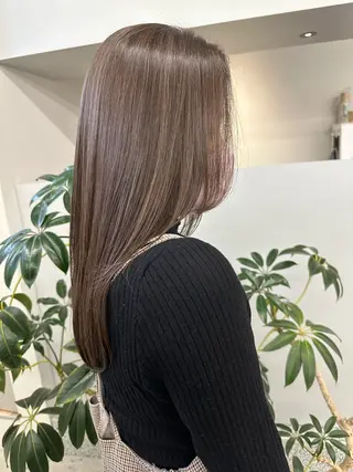 ロング カラー 🎀透明感× 赤み消し🎀正源のヘアスタイル
