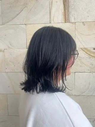 ミディアム 栗林 姫花のヘアスタイル