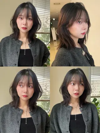 ミディアム カラー yura /レイヤーカットのヘアスタイル