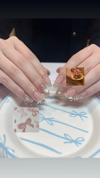 ネイル NAGISA🧁🎀 持ち込み⌇パラジェルのネイルデザイン