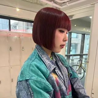 カラー ハイトーン艶カラー 💎あやめ🎀のヘアスタイル