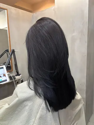 セミロング 中園康 /カラー/ブリーチのヘアスタイル