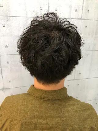 パーマ メンズ 北脇 健治のヘアスタイル