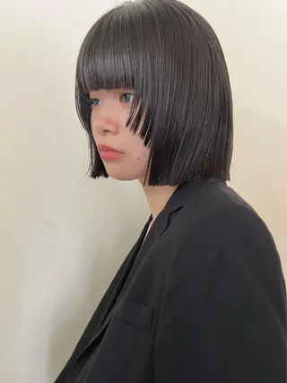 ショート ✨まとまるボブ/ 切りっぱなし/ユキナのヘアスタイル