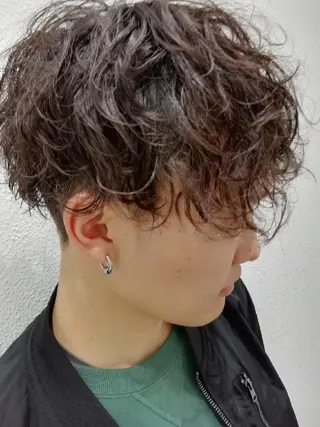 メンズ パーマ Ash 店長 木村 和人のヘアスタイル