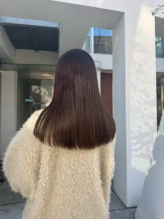 セミロング カラー Lomalia 🤍🫧/makoのヘアスタイル