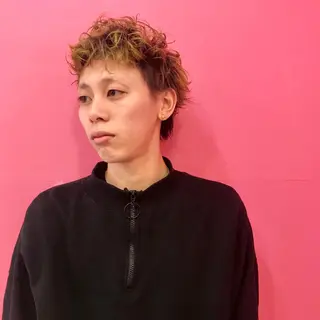 ショート カラー メンズ Vir by browのヘアスタイル