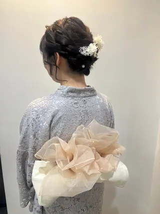 レイヤー 艶々カラーのヘアスタイル