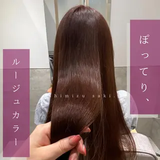 ロング カラー しみず さきのヘアスタイル